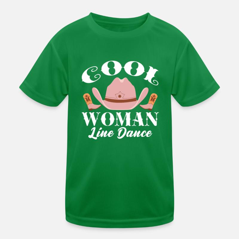 Linedance Country Line Dancer Linedancing Gift Kids Functional T-Shirt