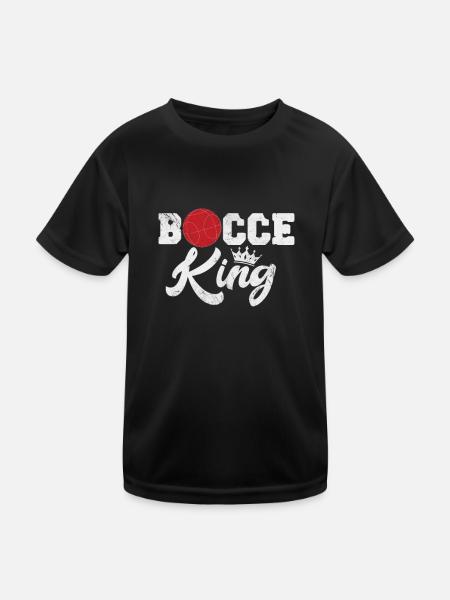 Boccia - Kinder Funktions-T-Shirt - Schwarz - Vorne