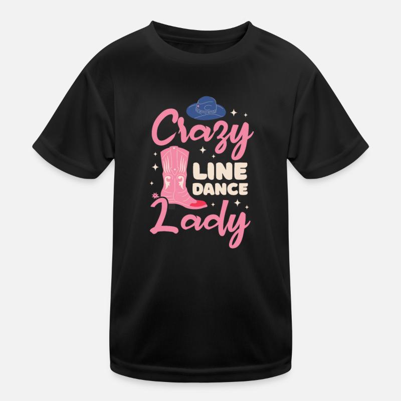 Linedance Country Line Dancer Linedancing Cadeau T-shirt sport Enfant