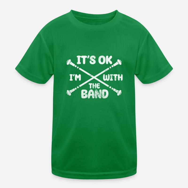 Baton Twirling Kids Functional T-Shirt