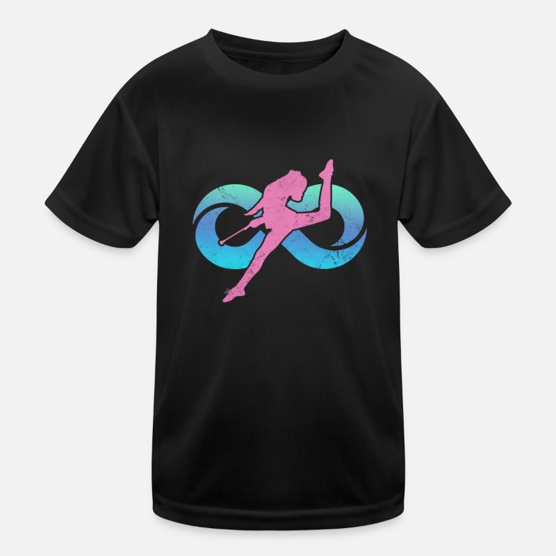 Baton Twirling Kids Functional T-Shirt