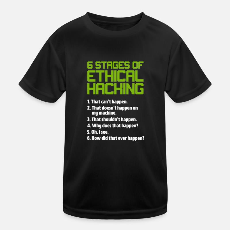Hacker Coder Computer Hacking Cadeau T-shirt sport Enfant
