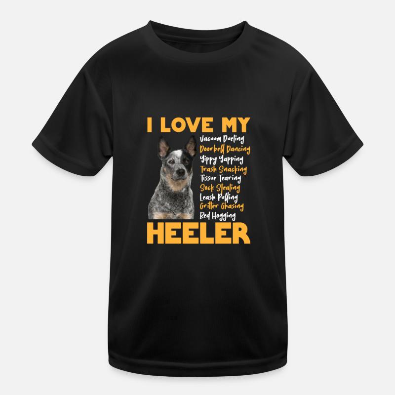 Australian Cattle Dog Hund Hunde Geschenk Kinder Funktions-T-Shirt