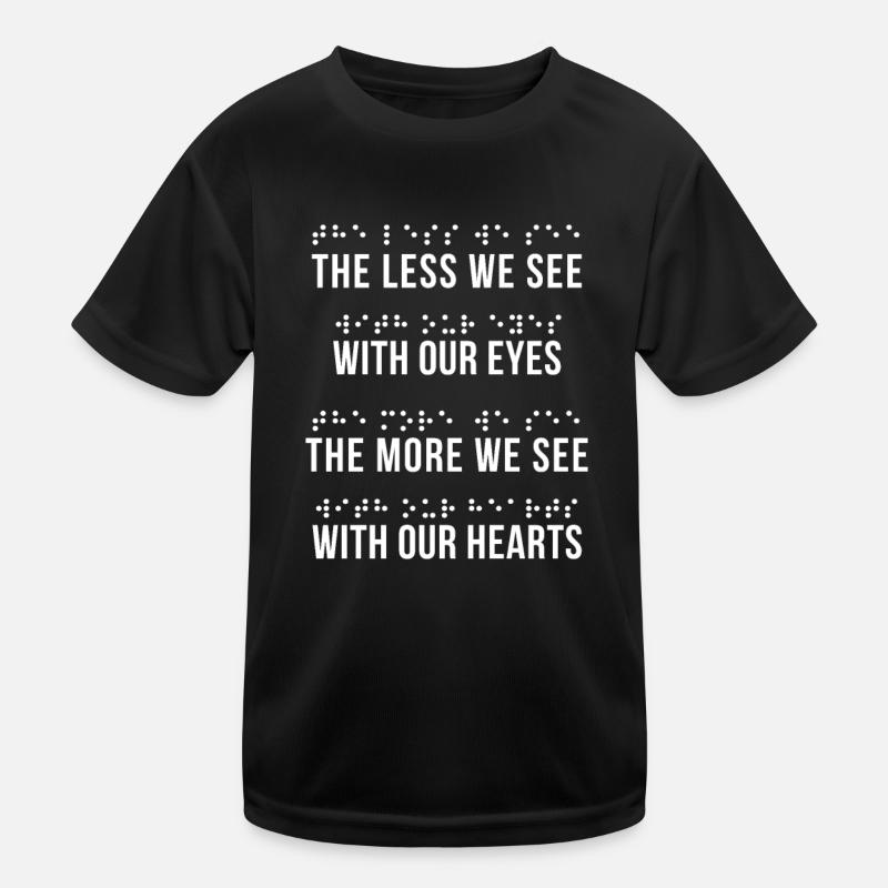 Braille Braille Blind Gift Kids Functional T-Shirt