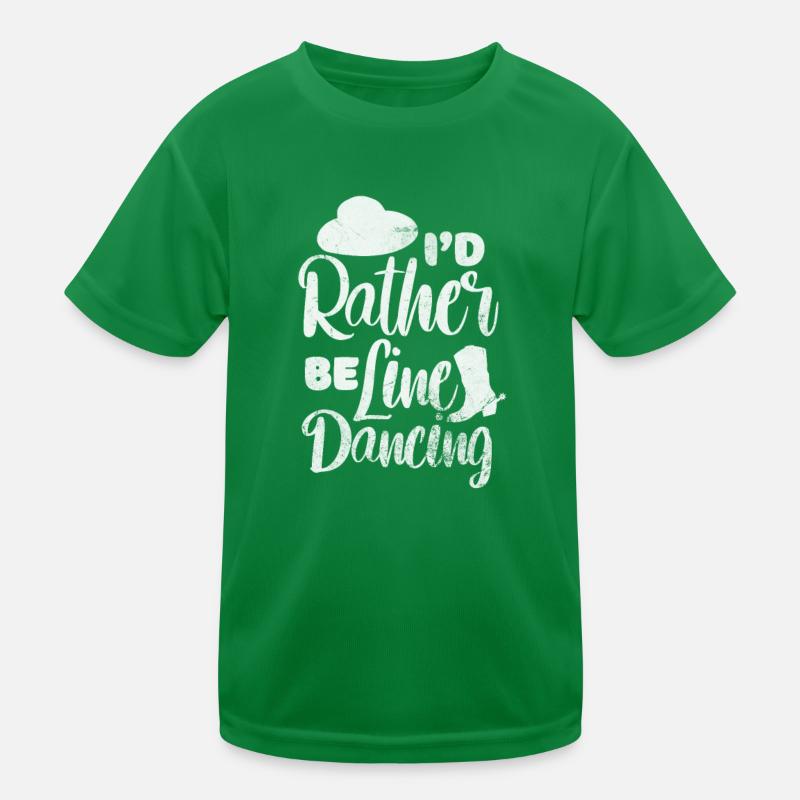 Line Dance Kids Functional T-Shirt