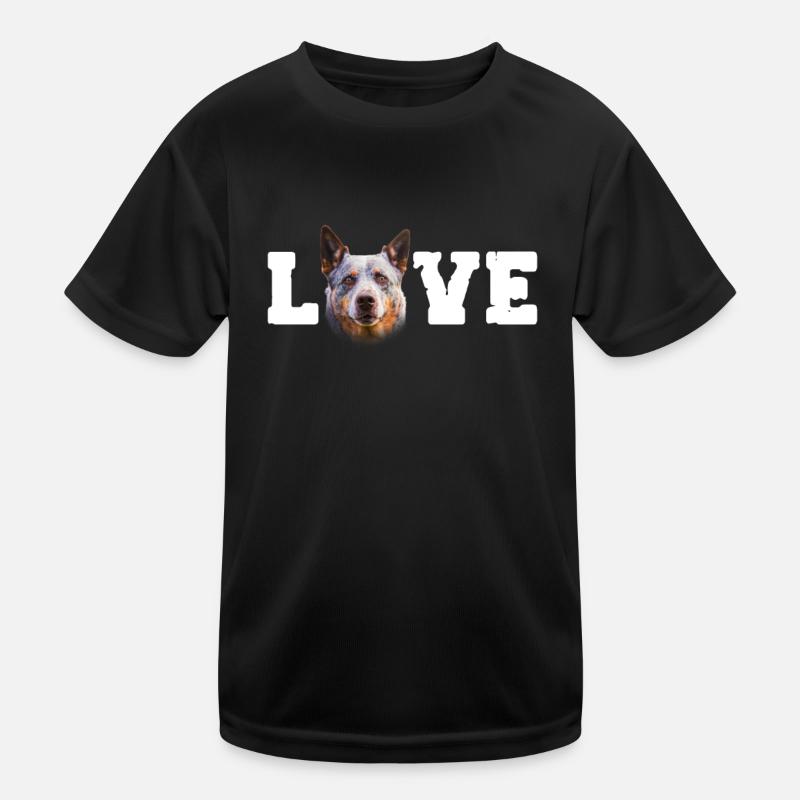 Australian Cattle Dog Hund Hunde Geschenk Kinder Funktions-T-Shirt