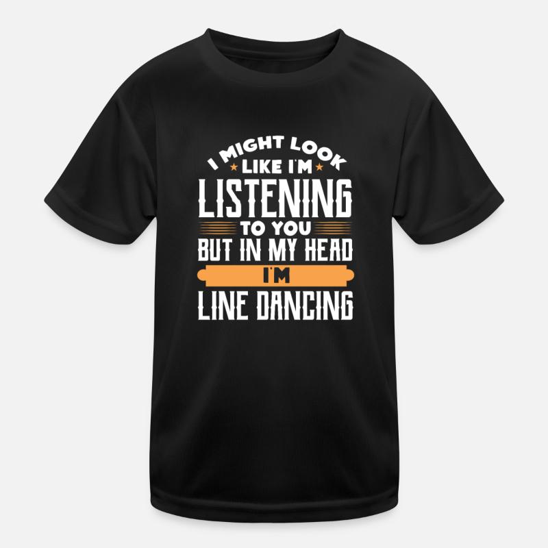 Linedance Country Line Dancer Linedancing Cadeau T-shirt sport Enfant