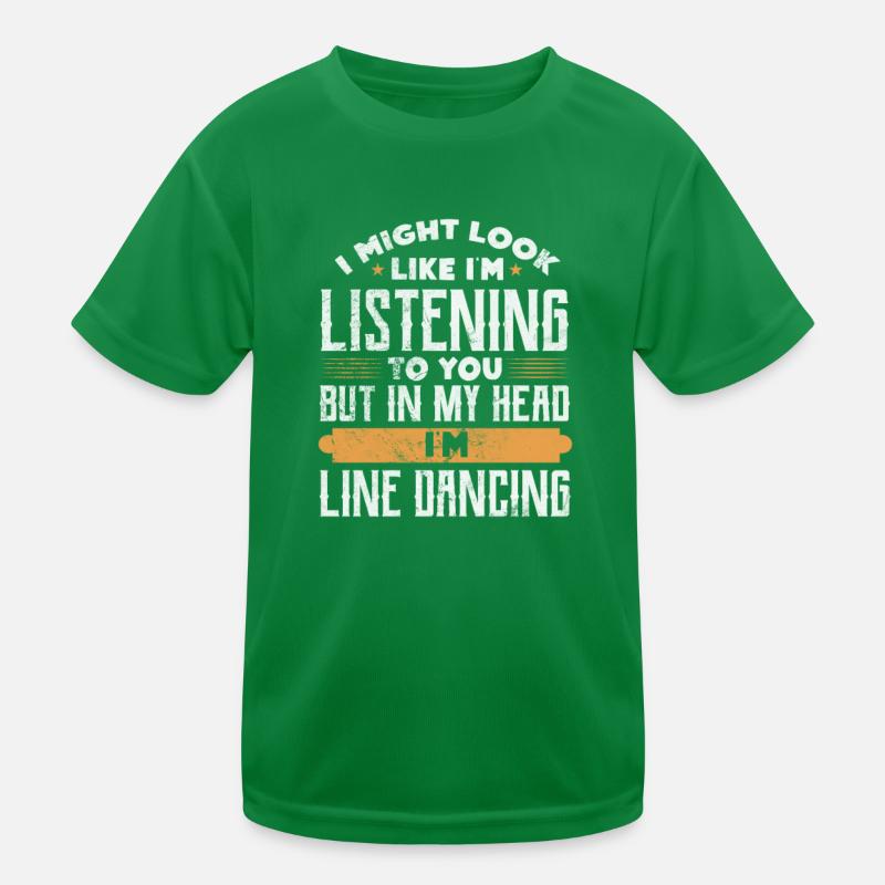 Line Dance Kids Functional T-Shirt
