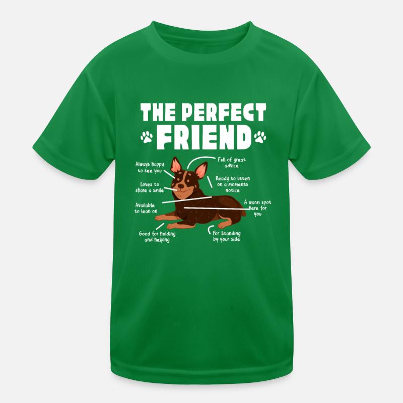 Australian Cattle Dog Hund Hunde Geschenk Kinder Funktions-T-Shirt