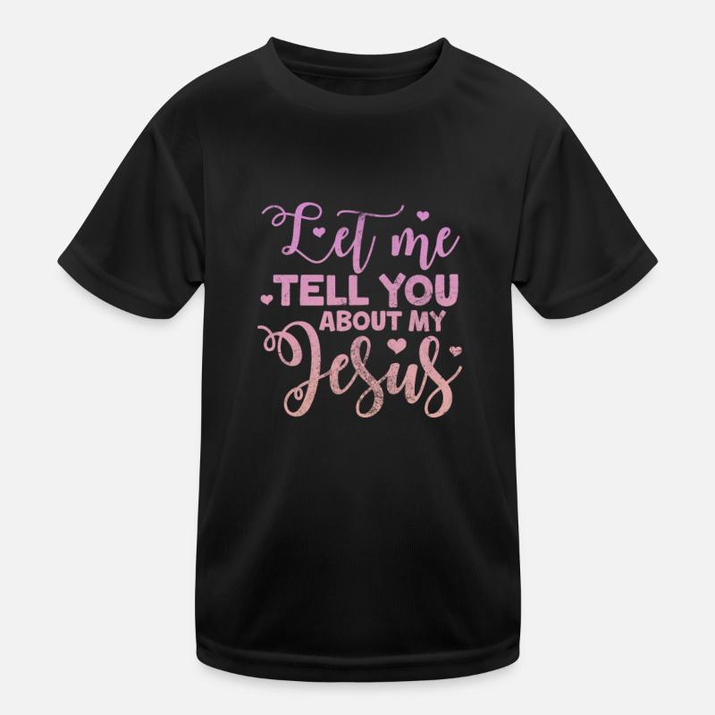 Bibel - Kinder Funktions-T-Shirt - Schwarz
