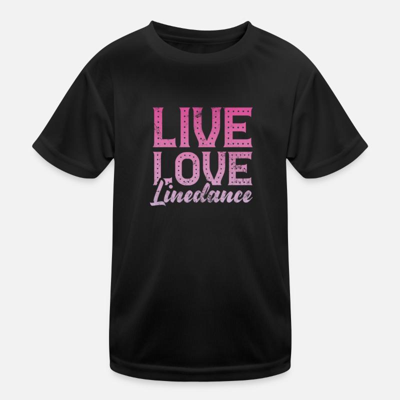 Line Dance Kids Functional T-Shirt