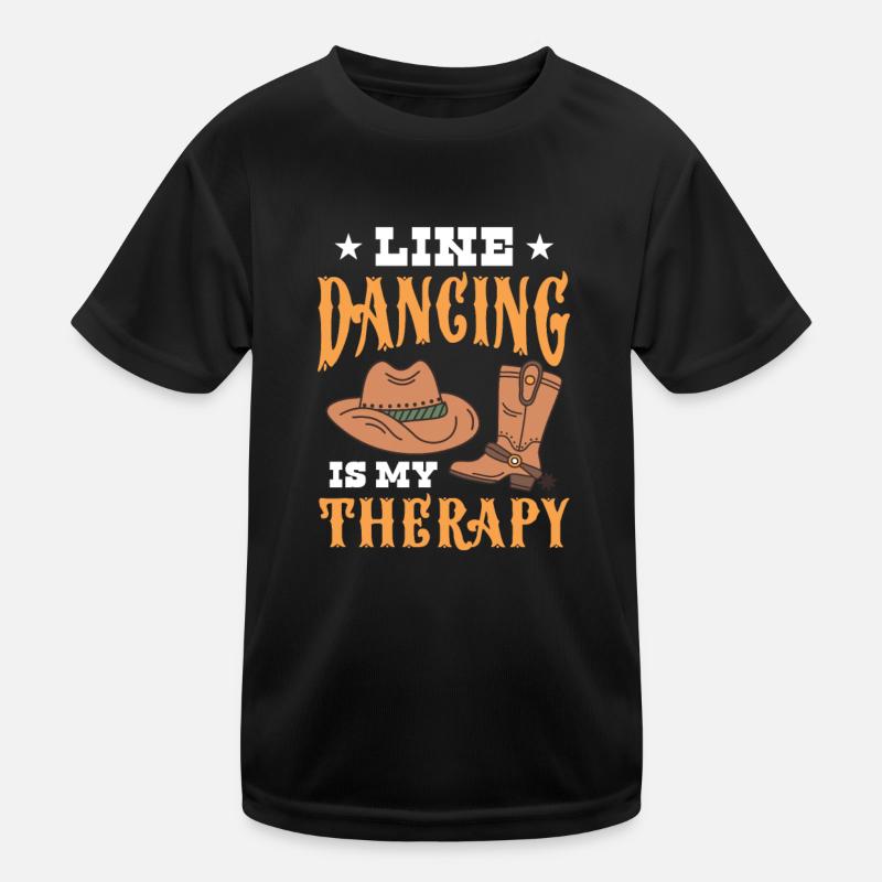 Linedance Country Line Dancer Linedancing Geschenk Kinder Funktions-T-Shirt