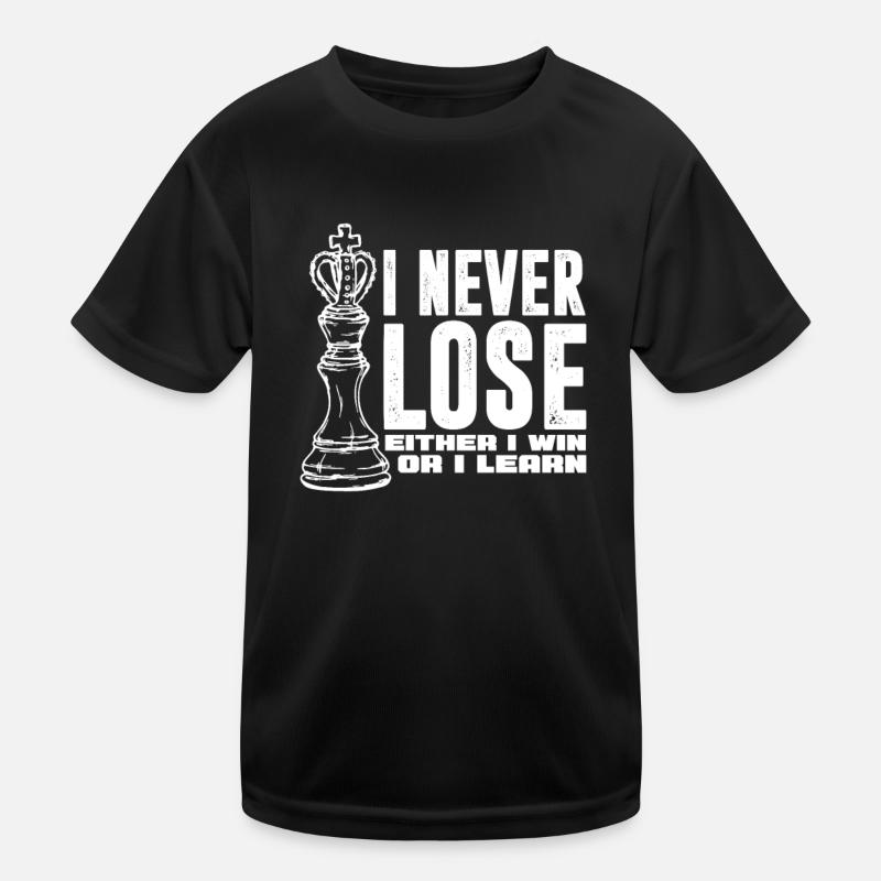 Schach Schachbrett Schachmatt Schachspieler Kinder Funktions-T-Shirt