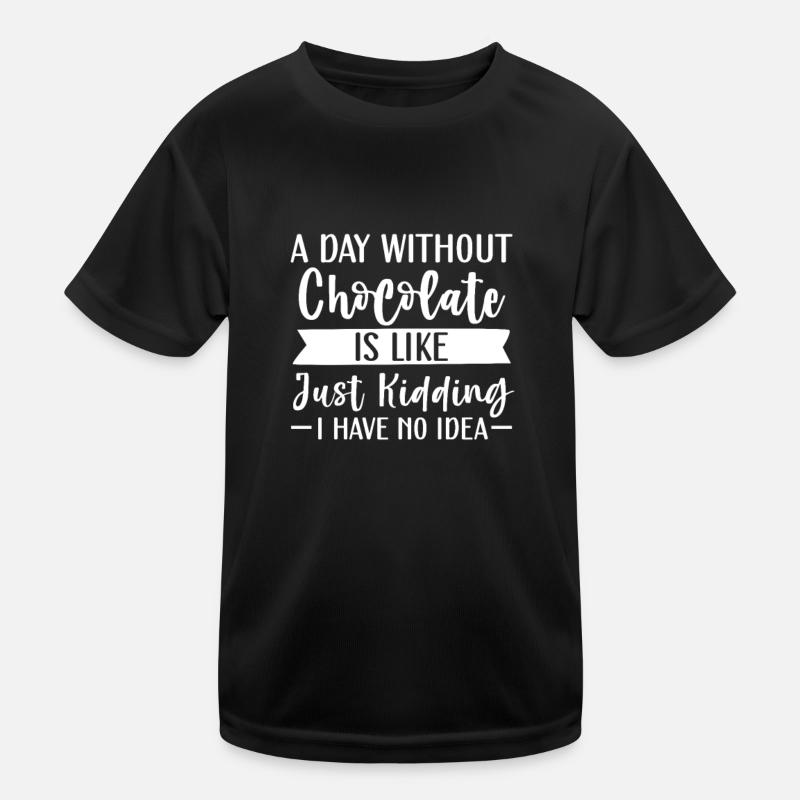 Schokolade Schoko Essen Kakao Geschenk Kinder Funktions-T-Shirt