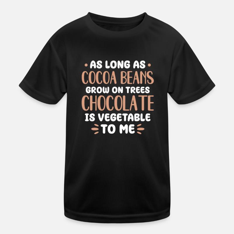 Schokolade Schoko Essen Kakao Geschenk Kinder Funktions-T-Shirt