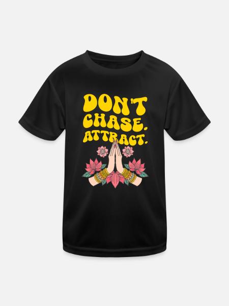 Méditation méditer Zen Yoga cadeau - T-shirt sport Enfant - noir - Devant