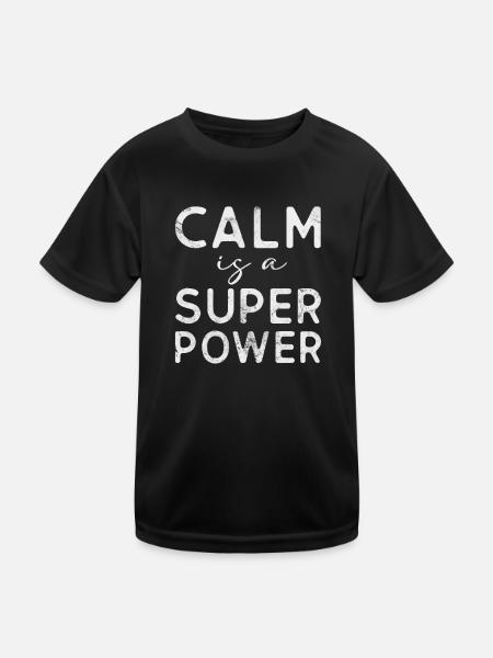 Meditation - Kids Functional T-Shirt - black - Front