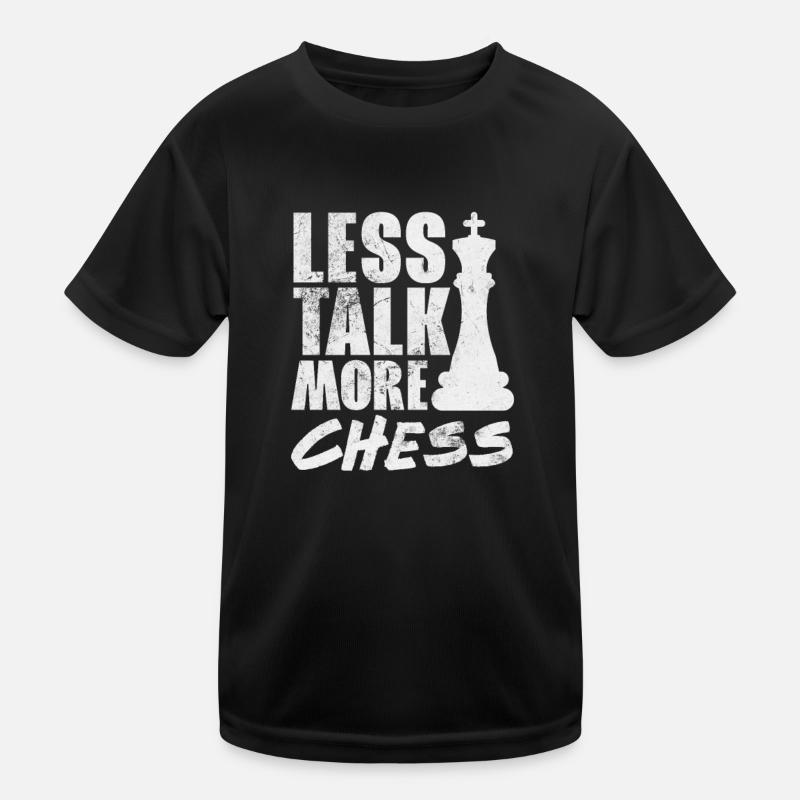 Schach Schachbrett Schachmatt Schachspieler Kinder Funktions-T-Shirt
