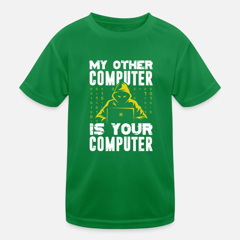 Hacker codeur ordinateur piratage cadeau T-shirt sport Enfant