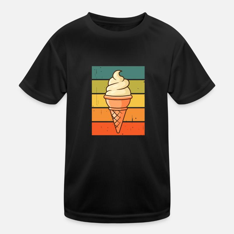 Crème glacée Crème glacée Crème glacée Cadeau d’été T-shirt sport Enfant