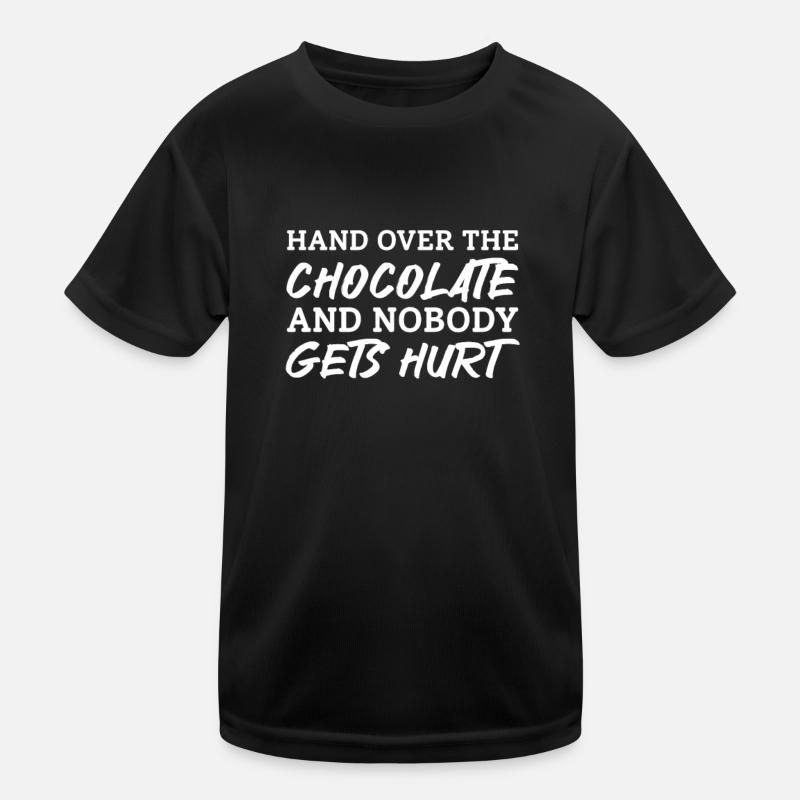 Schokolade Schoko Essen Kakao Geschenk Kinder Funktions-T-Shirt