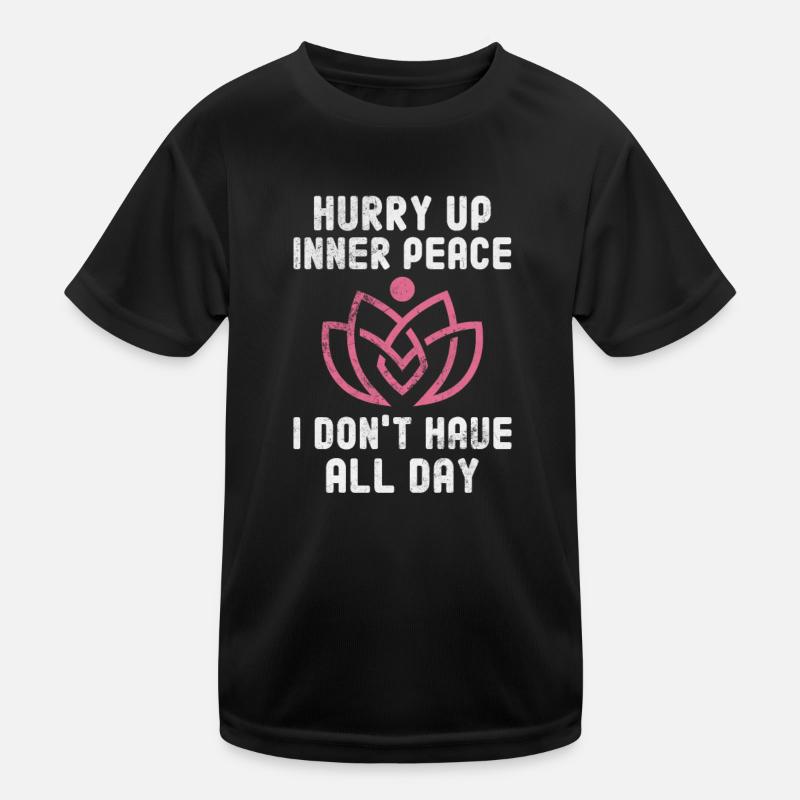 Meditation Kinder Funktions-T-Shirt