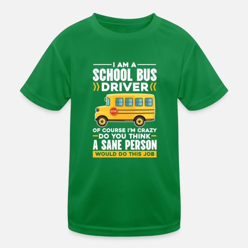 Busfahrer Busfahrerin Bus Schuhlbus Geschenk Kinder Funktions-T-Shirt