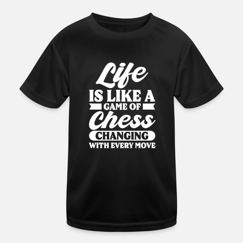 Chess Chessboard Checkmate Chess Player Kids Functional T-Shirt