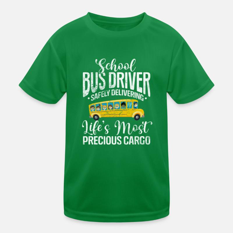 Busfahrer Kinder Funktions-T-Shirt