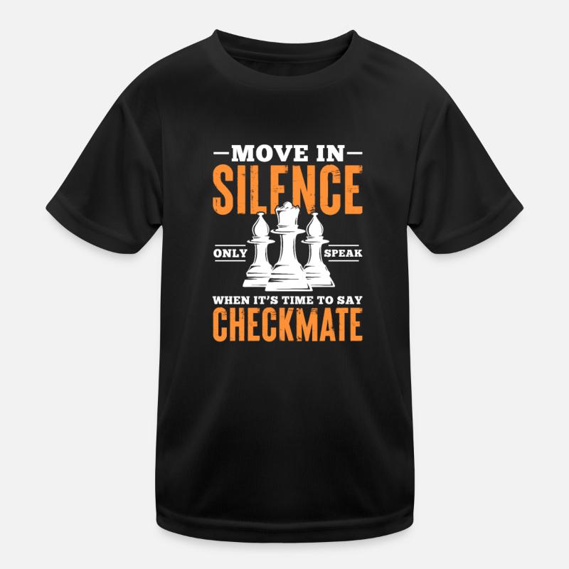 Chess Chessboard Checkmate Chess Player Kids Functional T-Shirt