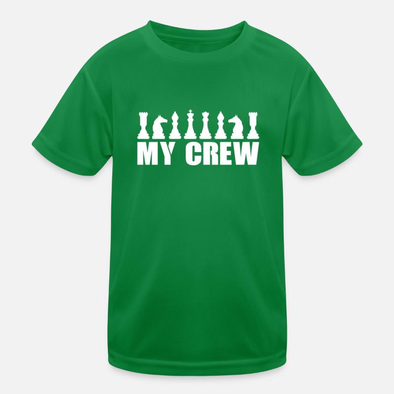 Chess Chessboard Checkmate Chess Player Kids Functional T-Shirt