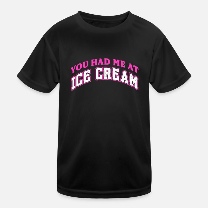 Crème glacée Crème glacée Crème glacée Cadeau d’été T-shirt sport Enfant
