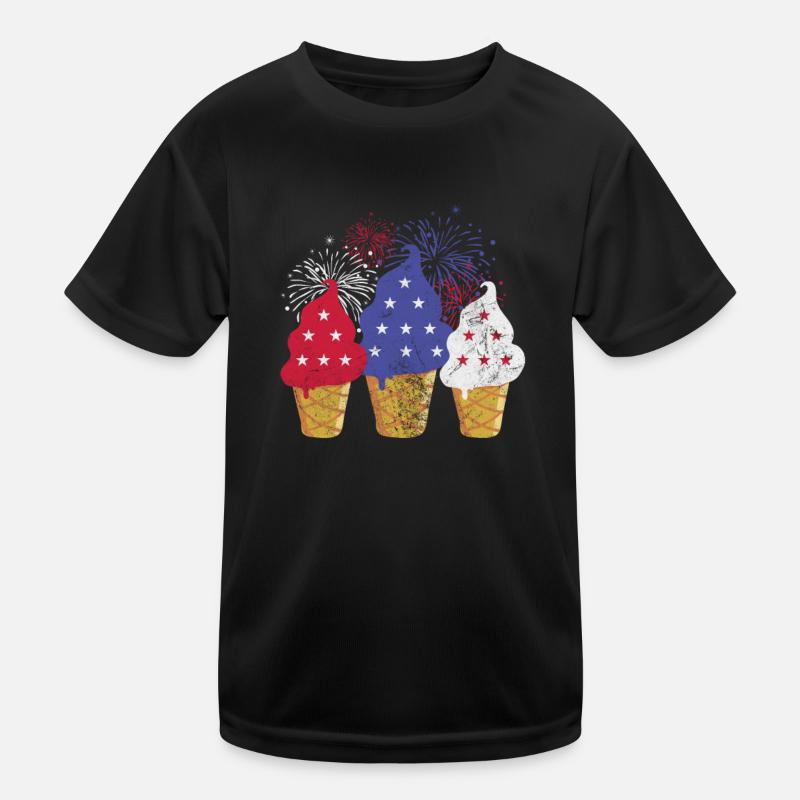 Eiscreme Kinder Funktions-T-Shirt