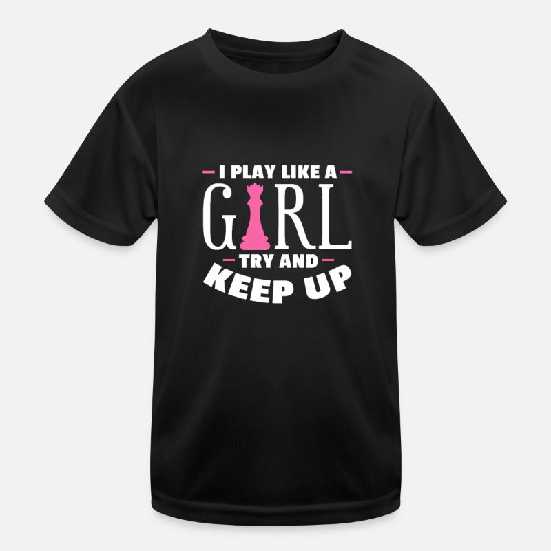 Schach Schachbrett Schachmatt Schachspieler Kinder Funktions-T-Shirt