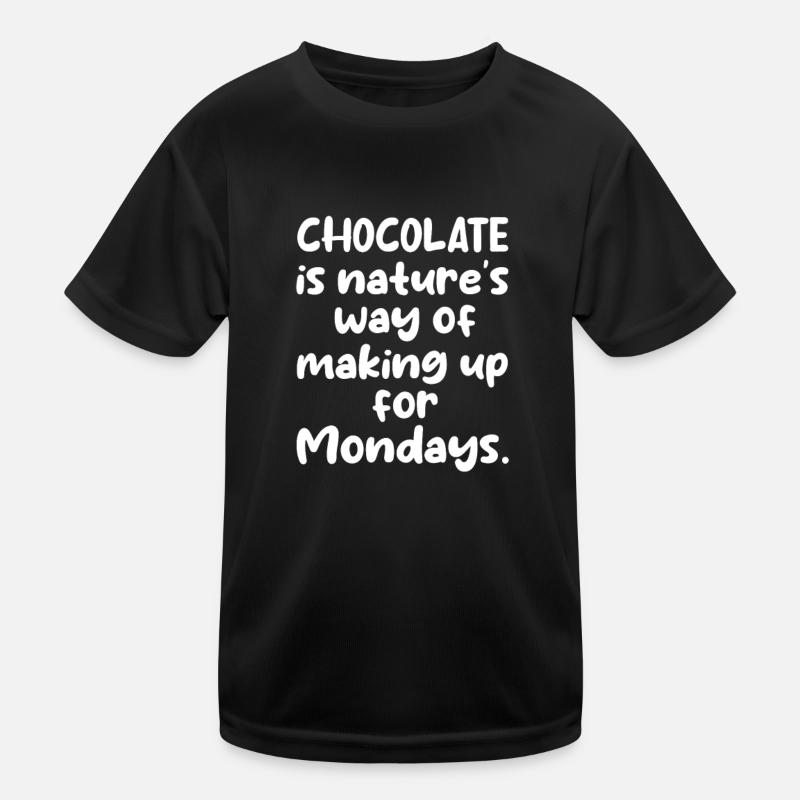 Schokolade Schoko Essen Kakao Geschenk Kinder Funktions-T-Shirt