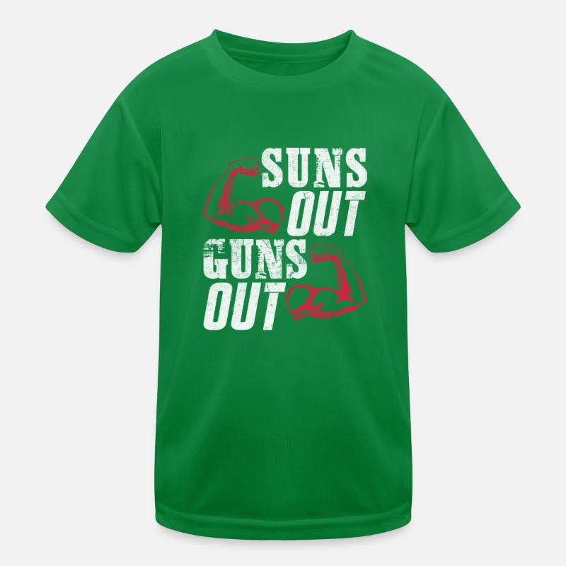 Bodybuilder Kinder Funktions-T-Shirt