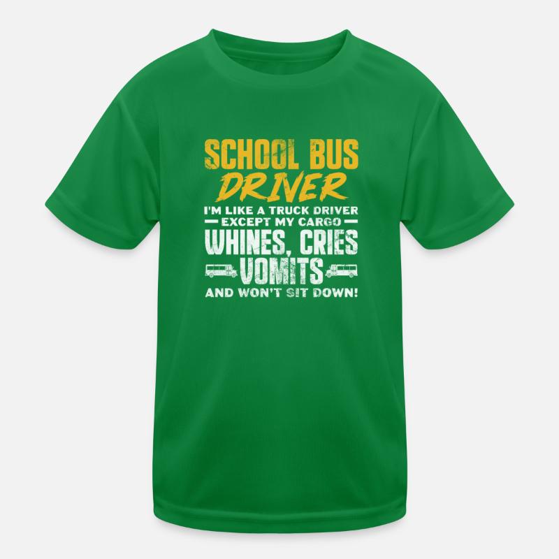 Busfahrer Kinder Funktions-T-Shirt