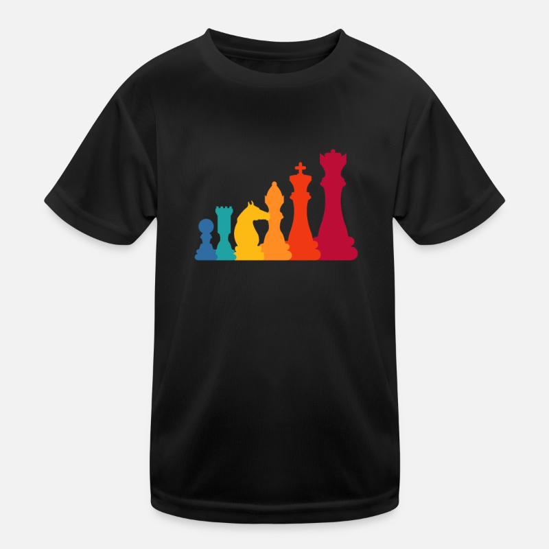 Chess Chessboard Checkmate Chess Player Kids Functional T-Shirt