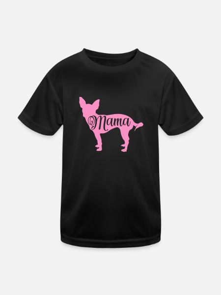 Chihuahua Dog Dog School Dog Owner Gift - Kids Functional T-Shirt - black - Front