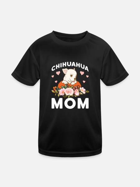 Chihuahua Dog Dog School Dog Owner Gift - Kids Functional T-Shirt - black - Front