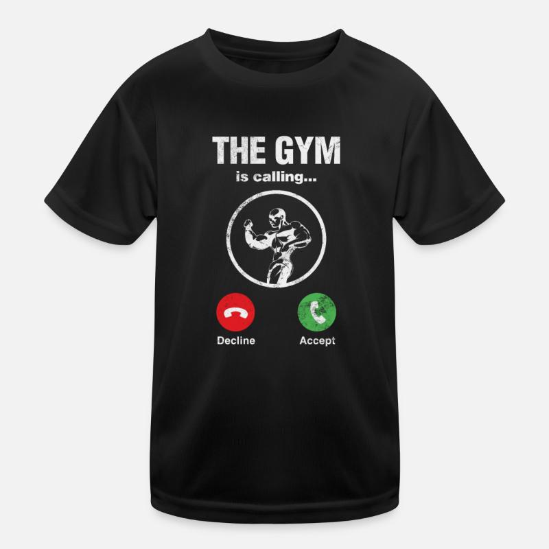 Bodybuilder - Kinder Funktions-T-Shirt - Schwarz