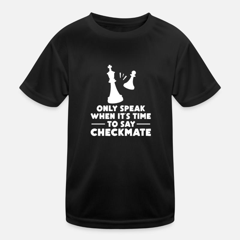Schach Schachbrett Schachmatt Schachspieler Kinder Funktions-T-Shirt