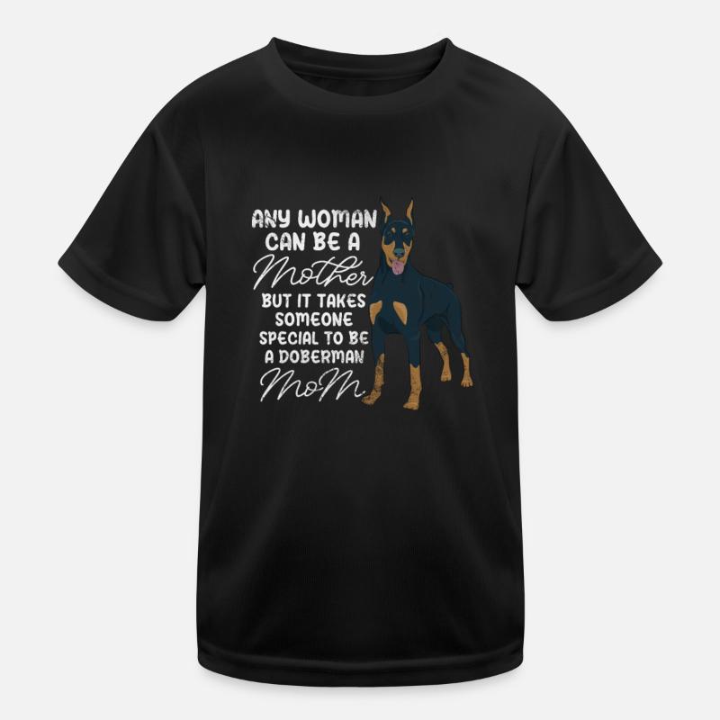 Dobermann Kinder Funktions-T-Shirt