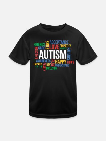 Autism - Kids Functional T-Shirt - black - Front