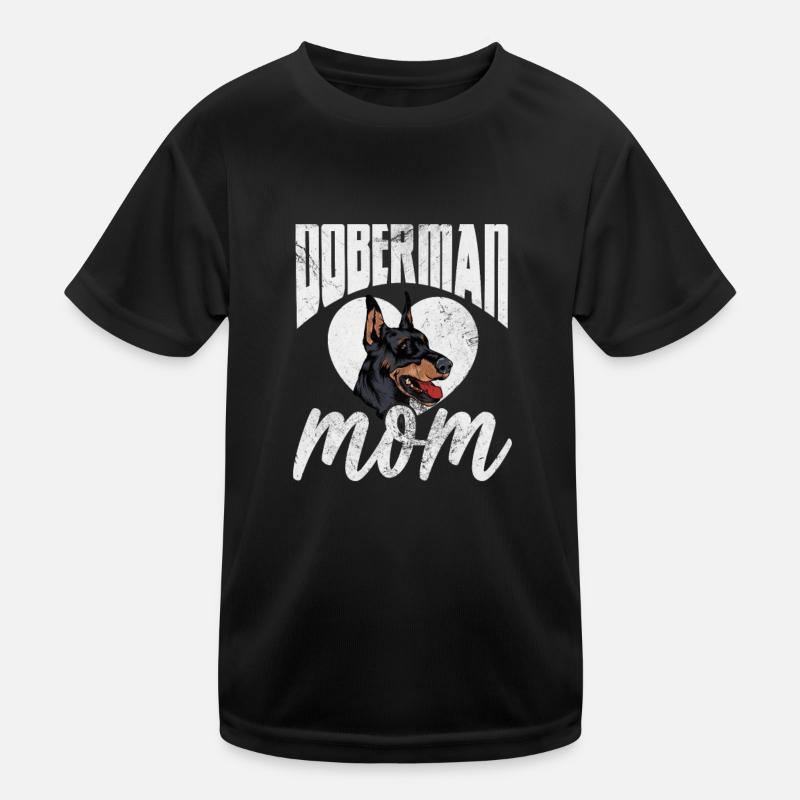Dobermann Kinder Funktions-T-Shirt
