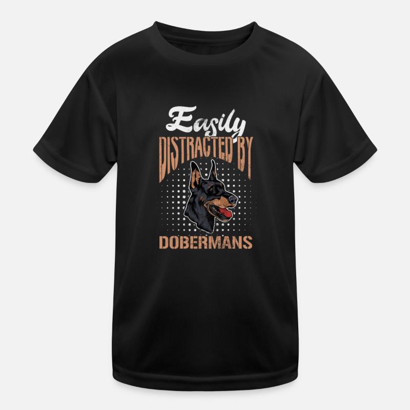 Doberman Kids Functional T-Shirt