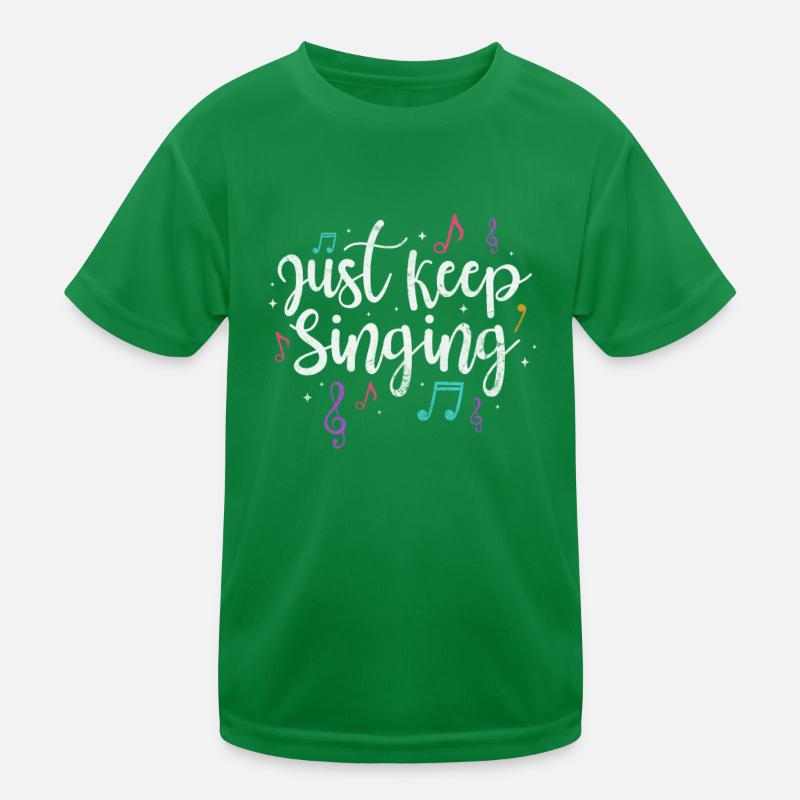 Sänger Kinder Funktions-T-Shirt