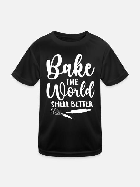 Baker Bakery Bakery Baking Gift - Kids Functional T-Shirt - black - Front