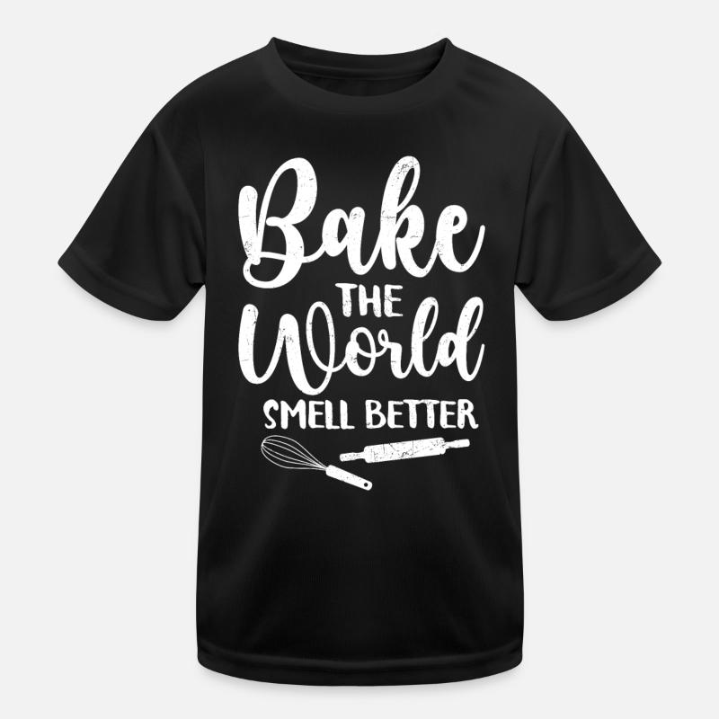 Bäcker - Kinder Funktions-T-Shirt - Schwarz
