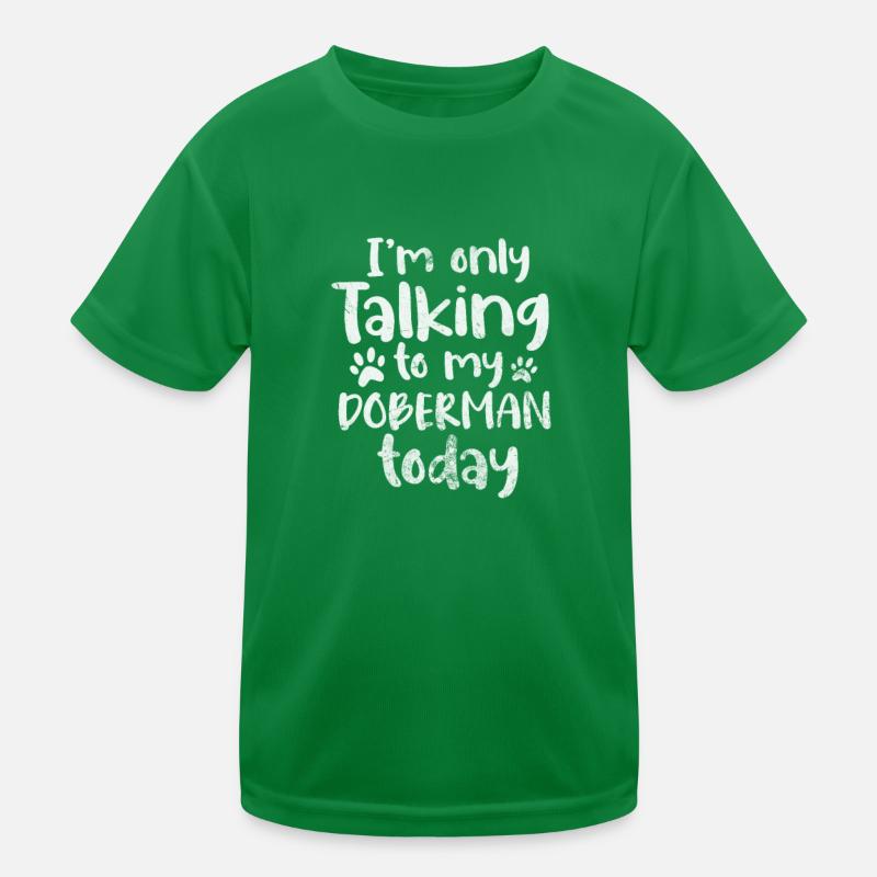 Doberman Kids Functional T-Shirt